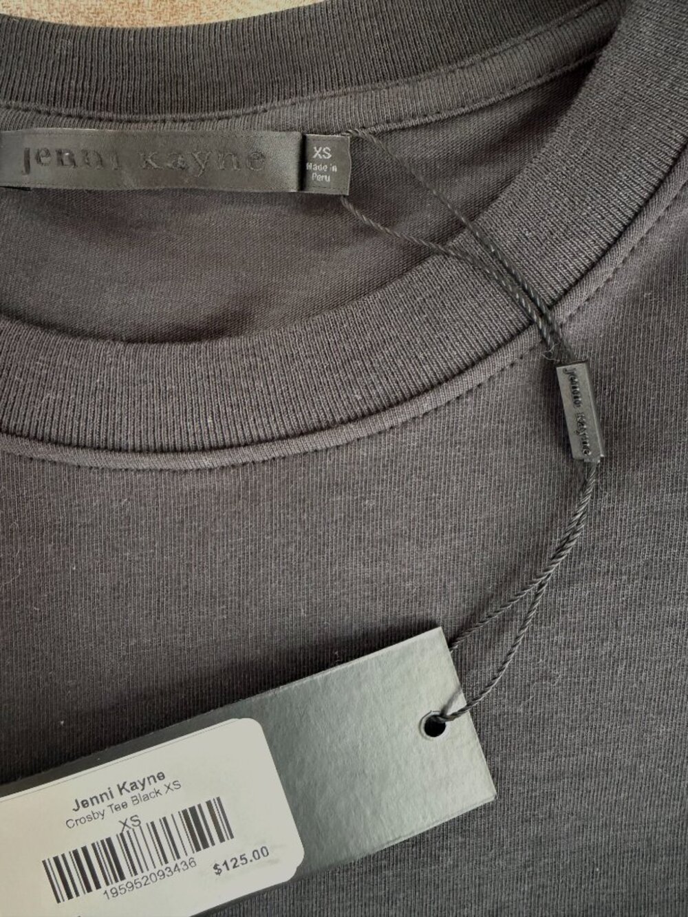 NWT Jenni Kayne California Tee in Black - XS